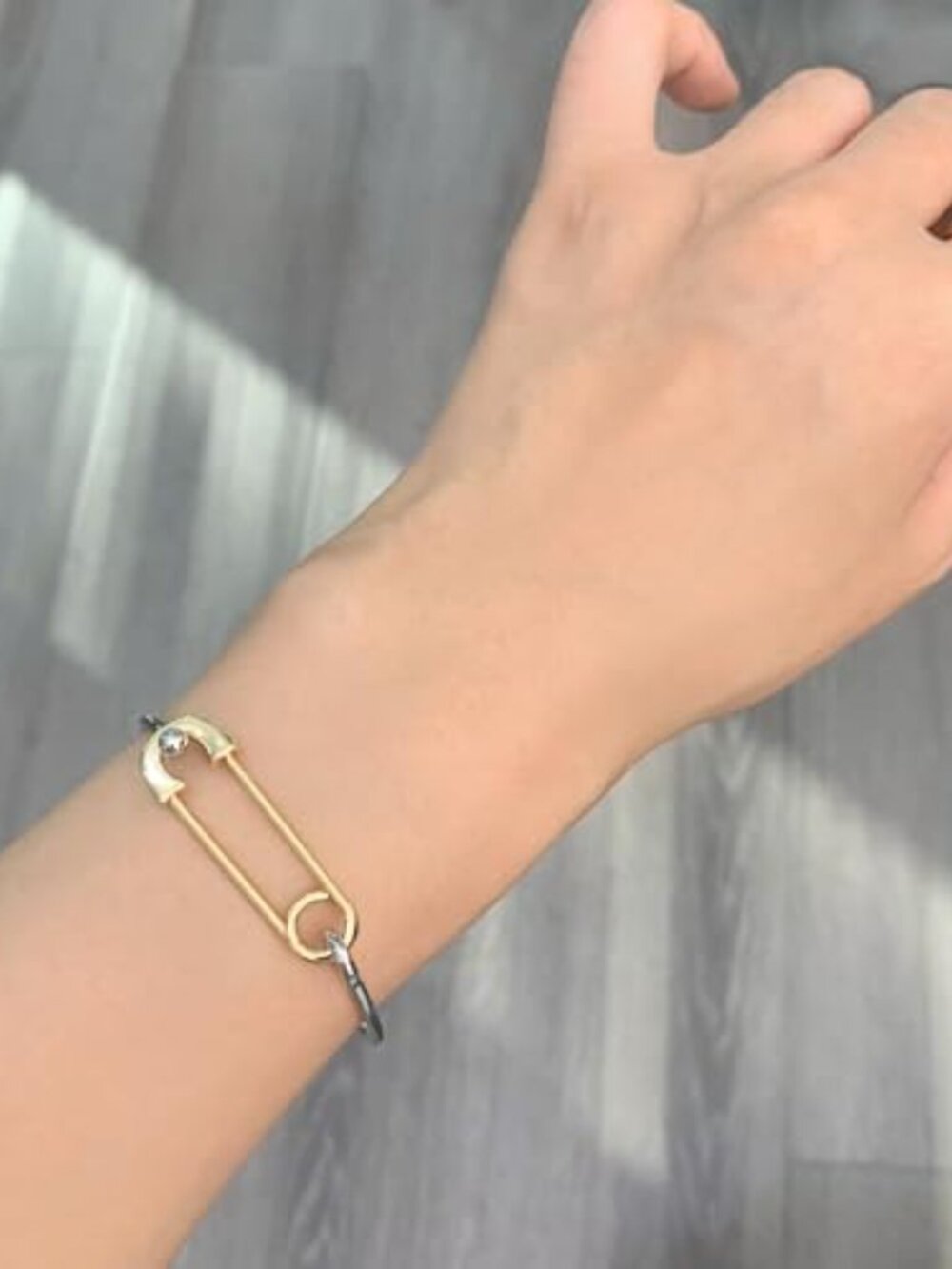 Gold Silver Link Bracelet for Women Simple Thin Bangle Bracelet Minimalist - Picture 4 of 4